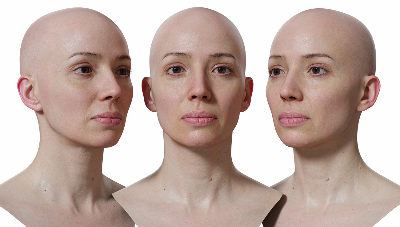 Download realistic 3d head models